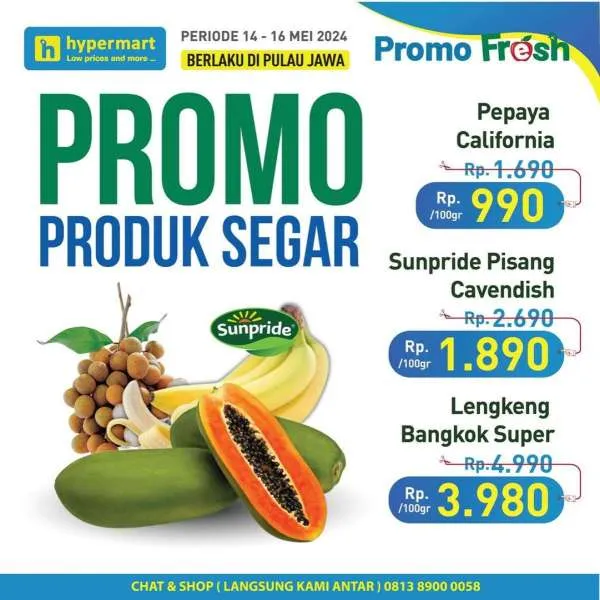 Promo Hypermart Hyper Diskon Weekday Periode 14-16 Mei 2024