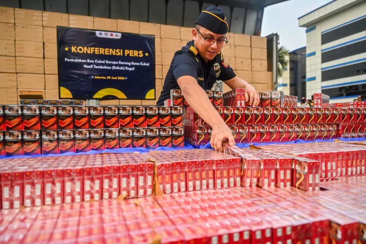 Bea Cukai Gagalkan Peredaran 8,9 Juta Batang Rokok Ilegal