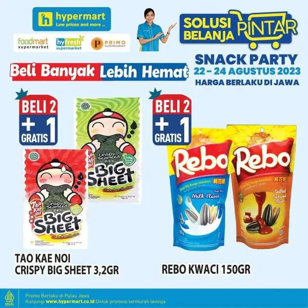 Promo Hypermart Beli Banyak Lebih Hemat Periode 22-24 Agustus 2023