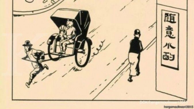 Wow, gambar petualangan Tintin terjual Rp 17 M