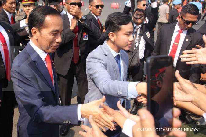Jokowi sebut ada sekitar 16 menteri dari Parpol di kabinet barunya