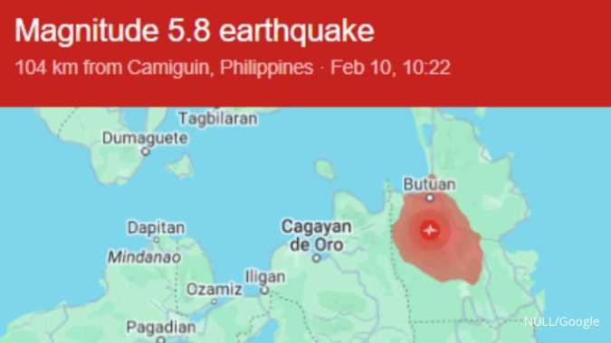 Earthquake of Magnitude 5.6 Strikes Mindanao, Philippines 