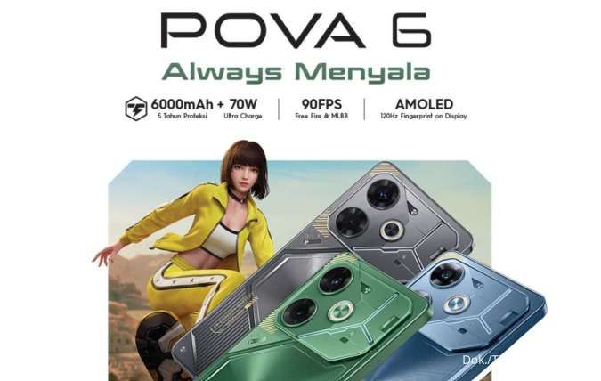 Tecno POVA 6 Indonesia: Harga Resmi dan Spesifikasi Lengkap