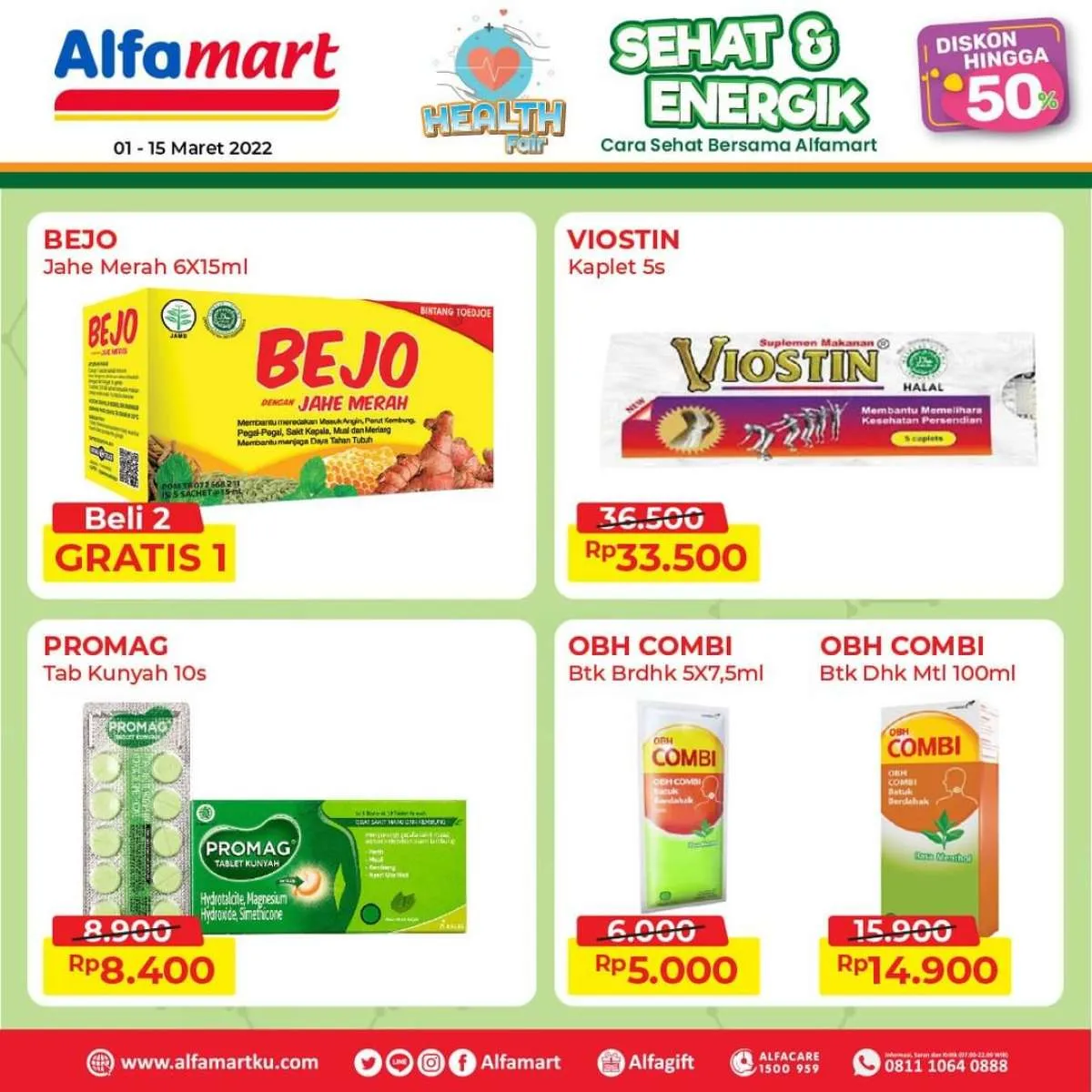 Promo Alfamart 1-15 Maret 2022, Aneka Obat-Obatan Keluarga Diskon s/d 50%