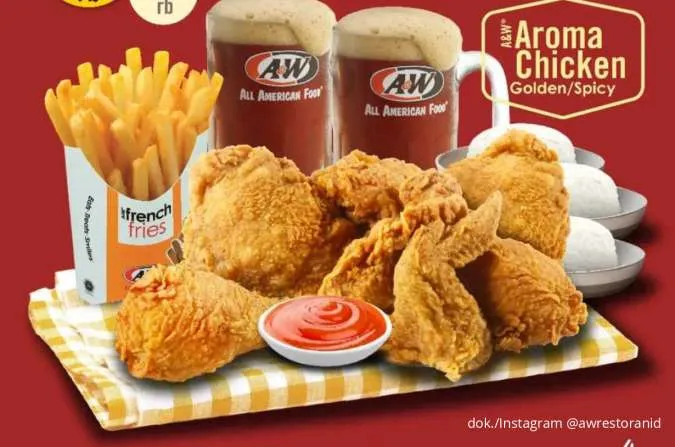 Promo A&W Sharing Meal Agustus 2025, Paket Aroma Chicken Ramean Mulai Rp 100.000