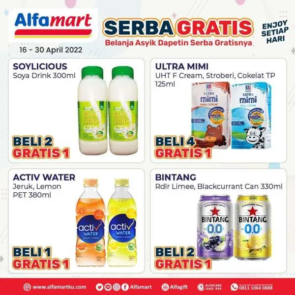 Promo Alfamart Serba Gratis Periode 16-30 April 2022