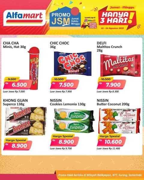 Promo JSM Alfamart Periode 22-24 Agustus 2025