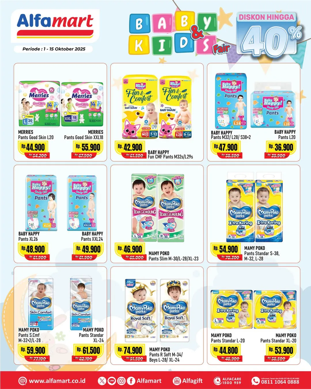 Promo Alfamart Baby & Kids Fair Diskon s/d 40% Periode 1-15 Oktober 2025