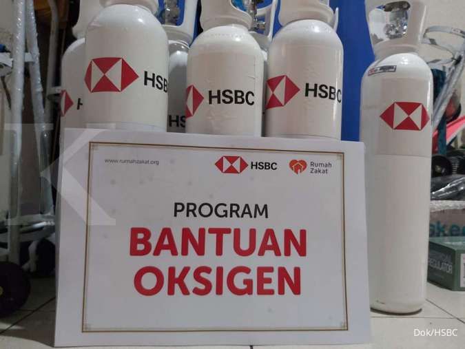 HSBC Indonesia salurkan bantuan tabung oksigen ke 2.000 pasien Covid-19