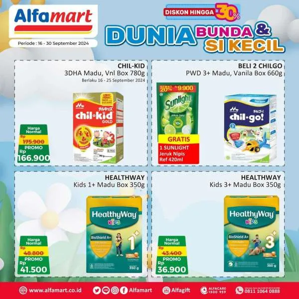 Promo Alfamart Dunia Bunda & Si Kecil Periode 16-30 September 2024