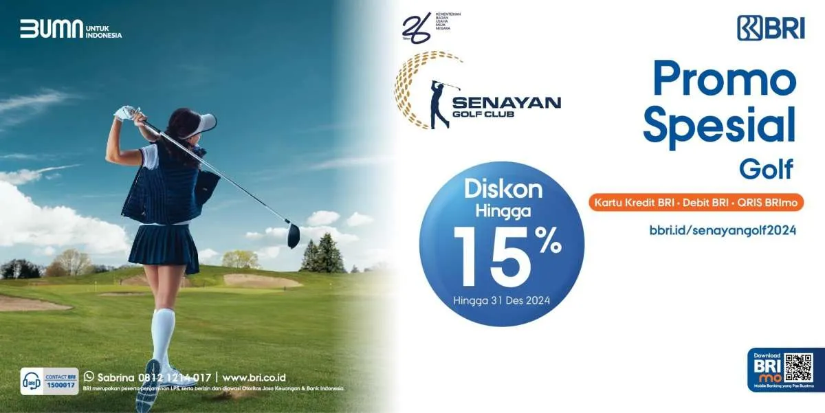 Santai di Akhir Pekan Sambil Bermain Golf, Nikmati Diskon 15% dari BRI