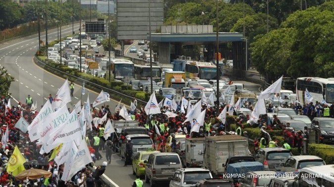 Awas macet! 20 ribu buruh akan demo di depan DPR