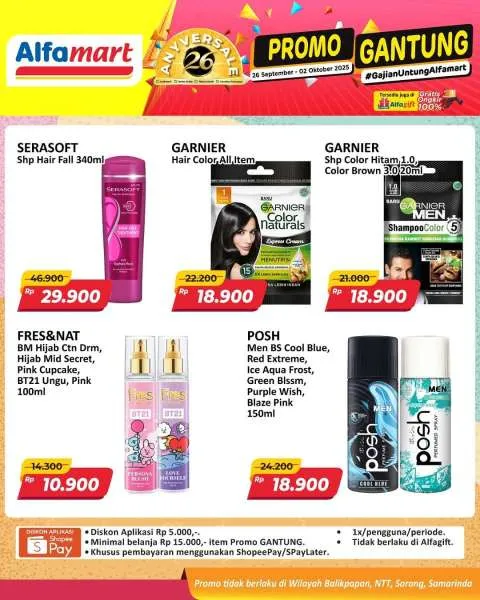Promo Alfamart Gantung Periode 26 September-2 Oktober 2025