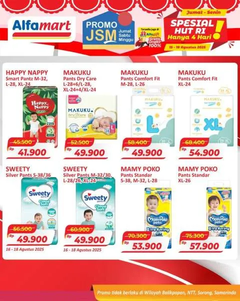 Promo JSM Alfamart Periode 15-18 Agustus 2025