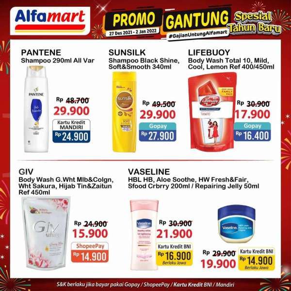 Promo Alfamart Gantung (Gajian Untung) Periode 27 Desember 2021-2 Januari 2022