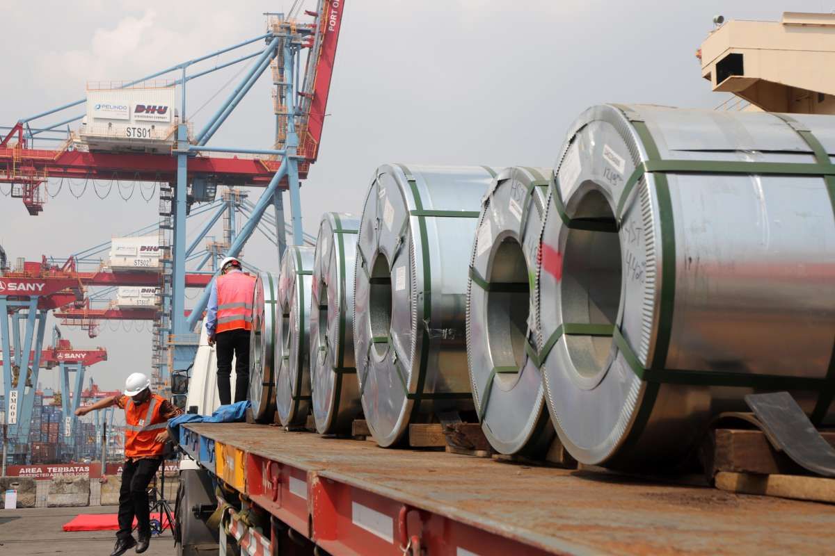 AM/NS Indonesia Ekspor 10.000 Ton Baja Galvanize ke Amerika Serikat