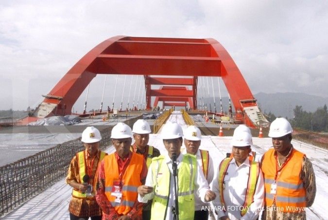 Jokowi tinjau jembatan Holtekamp di Jayapura