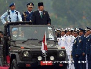 SBY pimpin upacara peringatan HUT TNI