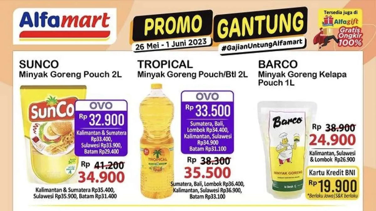 Promo JSM Alfamart Periode 26 Mei-1 Juni 2023, Cek Harga Spesial Gajian Hari Ini