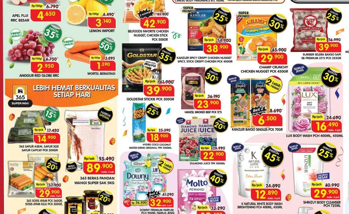 Promo 12.12 Superindo, Beli 1 Gratis 1 Saus Tiram-Kinder Joy-Nugget Hanya 12 Desember