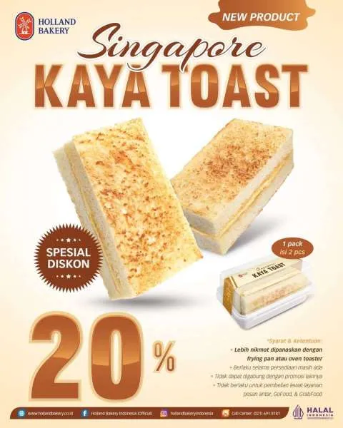 Promo Holland Bakery Diskon 20%