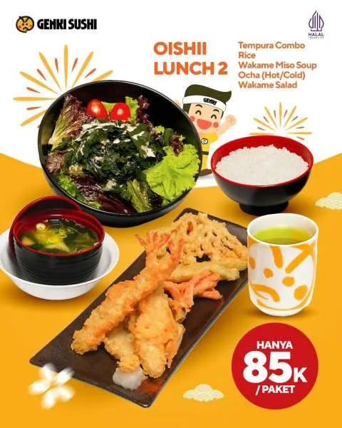 Promo Genki Sushi Oishii Lunch 2 September