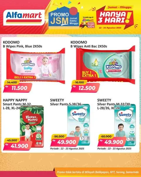 Promo JSM Alfamart Periode 22-24 Agustus 2025
