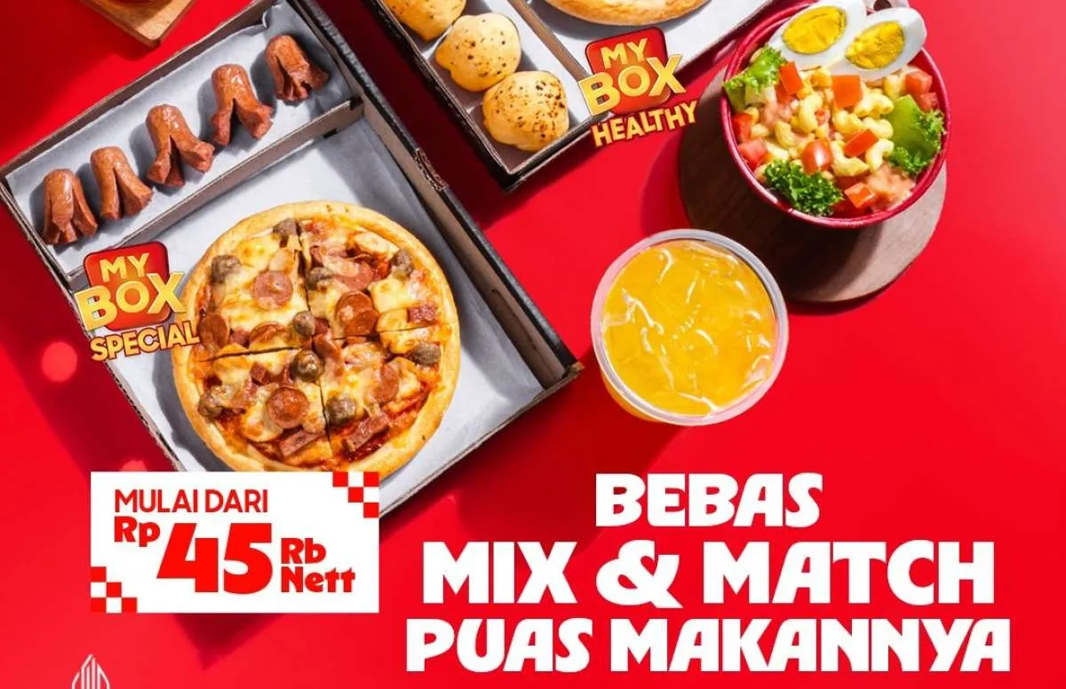 Promo Pizza Hut My Box Agustus 2025, Bebas Mix & Match Menu Favorit Mulai Rp 45.000