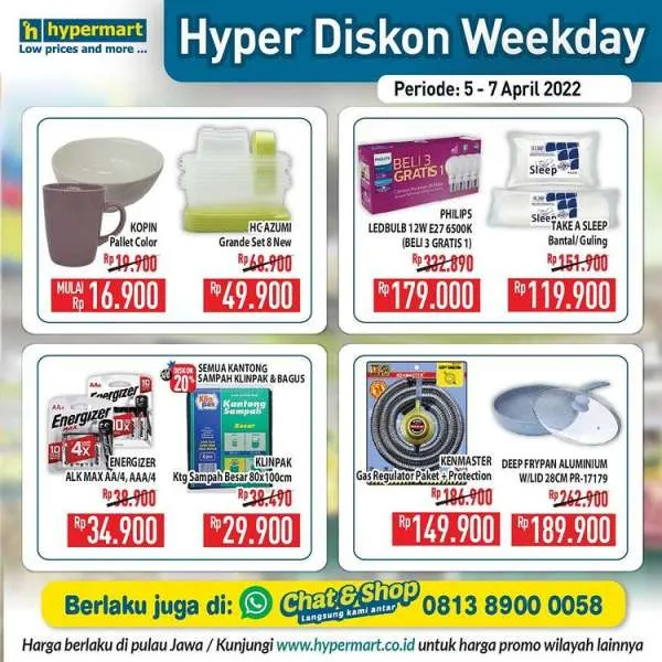 Promo Hypermart 5-7 April 2022, Hyper Diskon Weekday Terbaru