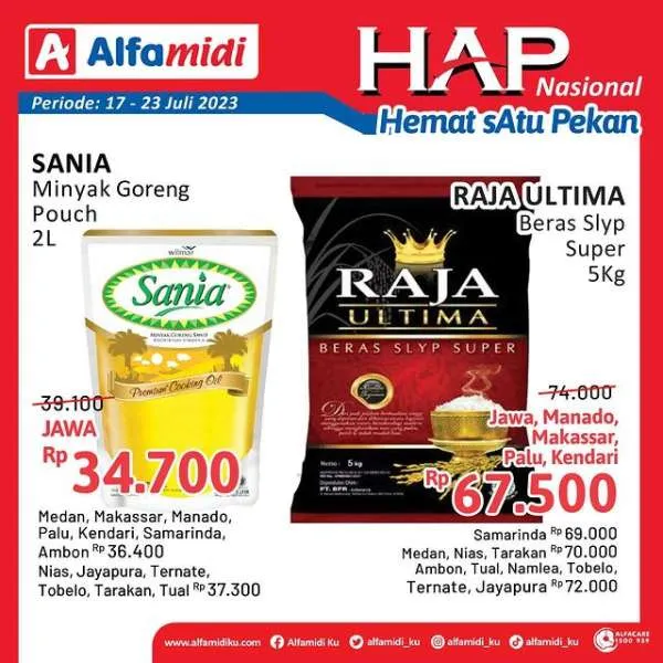 Promo Alfamidi Hemat Satu Pekan Periode 17-23 Juli 2023