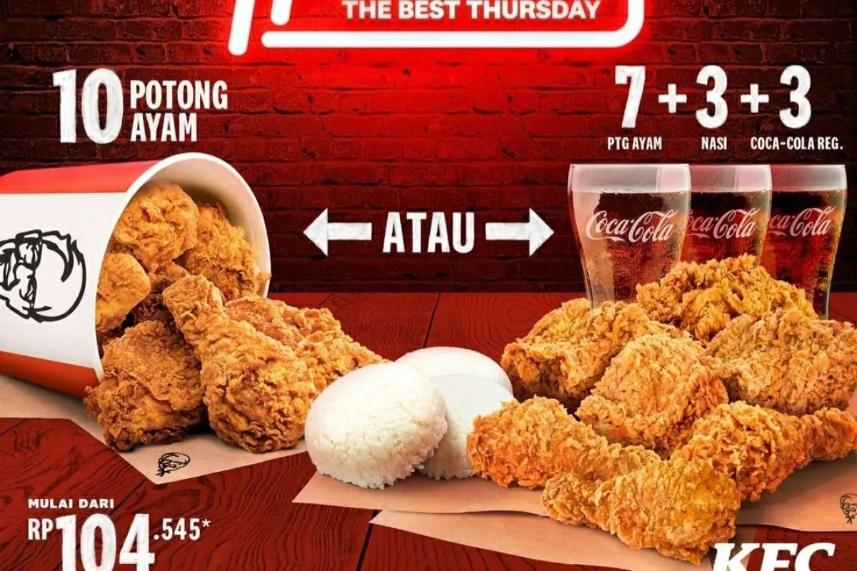 Terbaru! Promo KFC The Best Thursday (2/12), Ada Menu Baru 2 Paket Ayam Isi Banyak