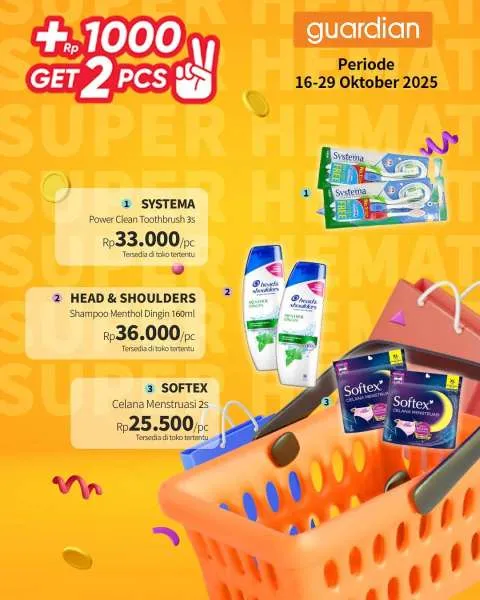 Promo Guardian Super Hemat Periode 16-29 Oktober 2025