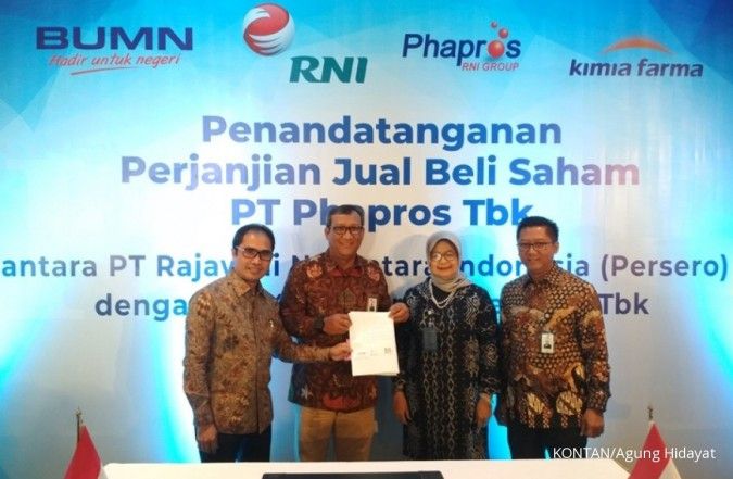 Kimia Farma (KAEF) completed the acquisition of Phapros Rp 1.36 trillion from RNI
