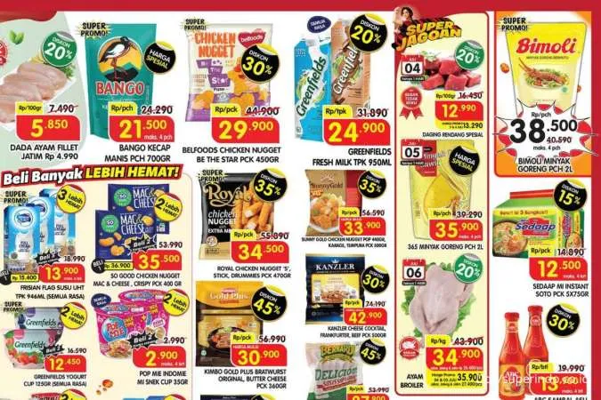 Promo Superindo Hari Ini Periode 4-6 Juli, Dada Fillet-Leci Madu Diskon sampai 50%