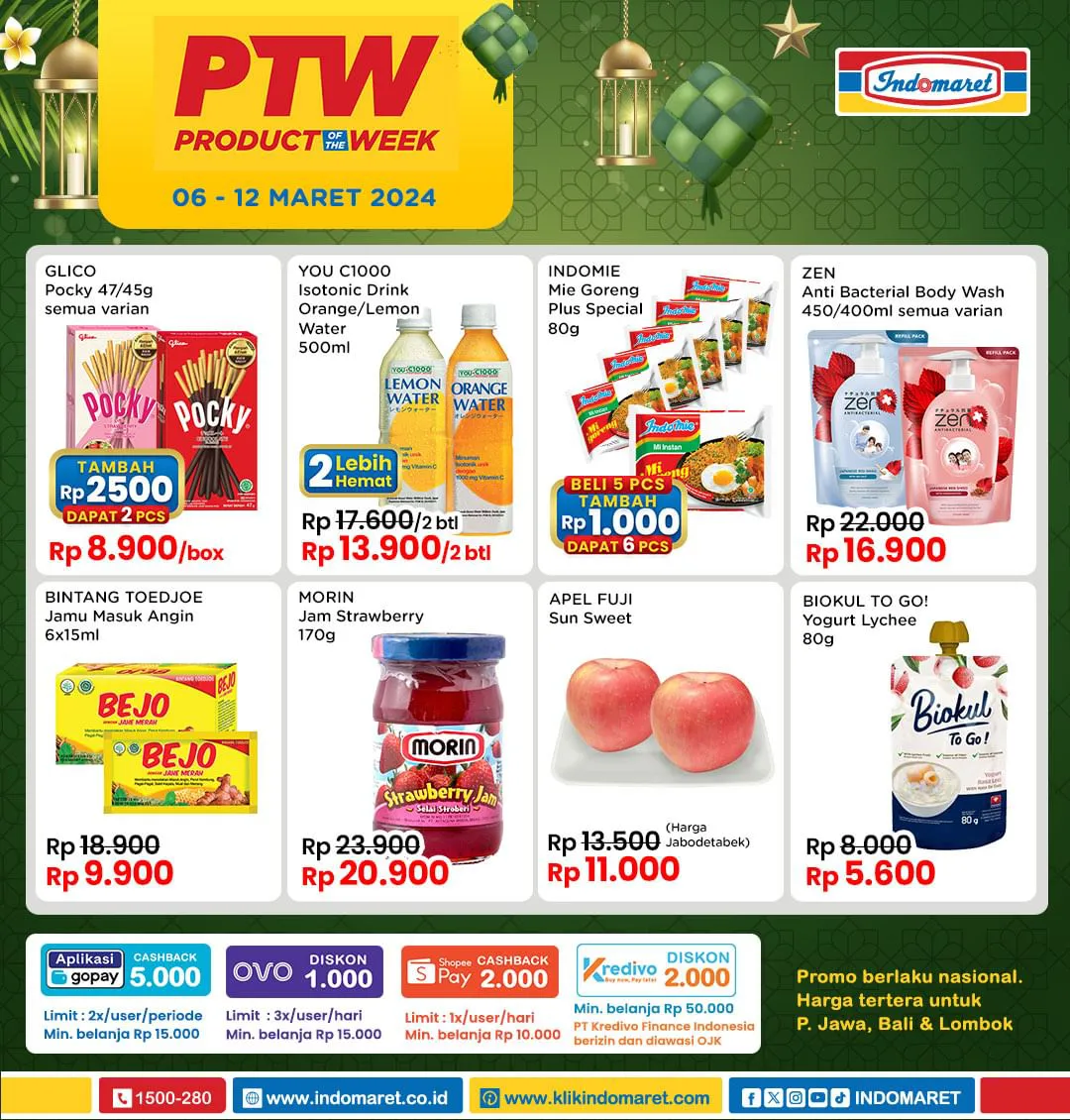 Promo PTW Indomaret Periode 6-12 Maret 2024