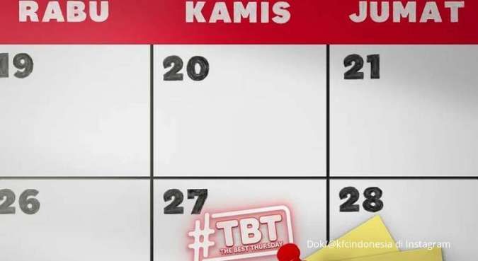Promo KFC Hari Ini Kamis 27 Oktober 2022, Promo The Best Thursday Rp 120.000