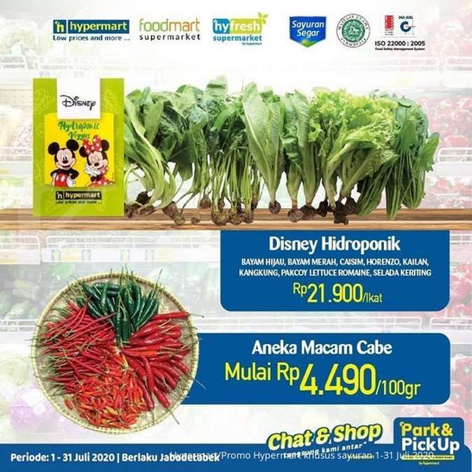 Promo Hypermart khusus sayuran 1-31 Juli 2020