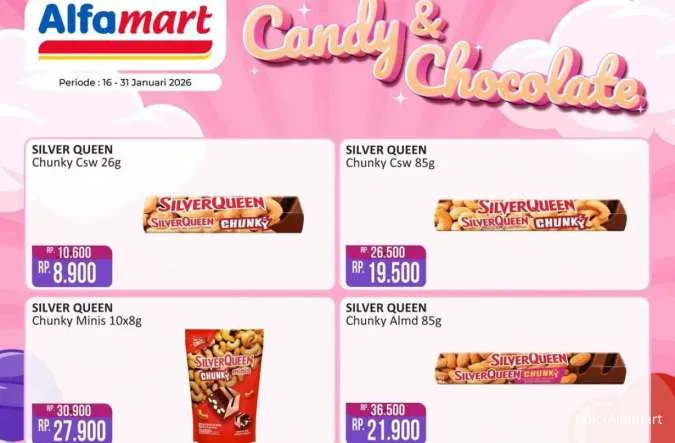 SilverQueen Mulai Rp 8.900 Saja, Cek Promo Alfamart Chocolate Fair 16-31 Januari 2026