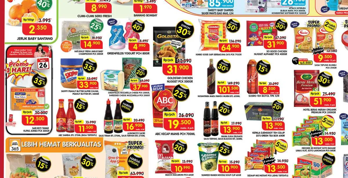 Harga Promo JSM Superindo Hari Ini 25 November 2022, Promo Memasuki Akhir Pekan