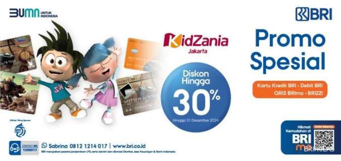 Liburan Akhir Pekan Kian Hemat dengan Diskon 30% dari BRI di Kidzania