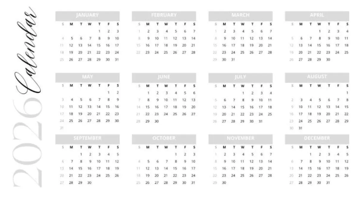 Kumpulan Link Unduh Poster Kalender Internasional 2026 lewat Canva