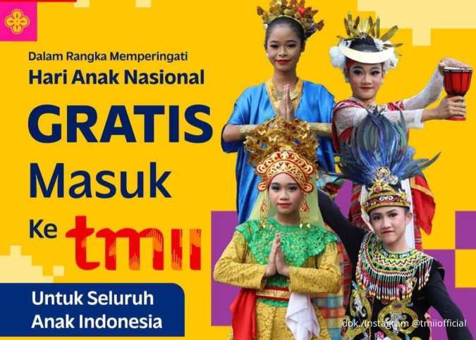 Promo TMII Hari Anak Nasional 26-27 Juli 2025, Seluruh Anak Indonesia Gratis Masuk