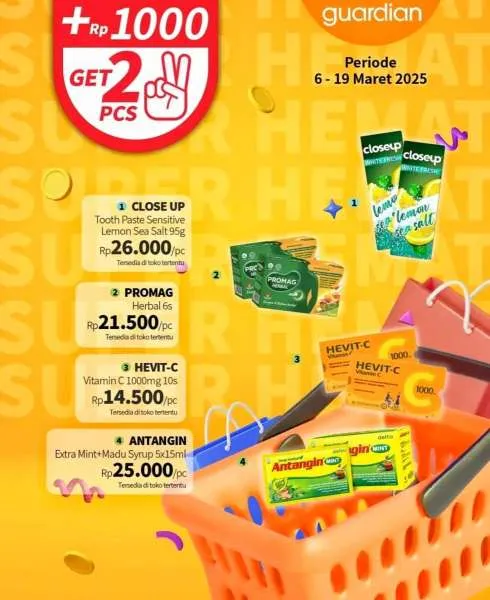 Promo Guardian Super Hemat Periode 6-19 Maret 2025