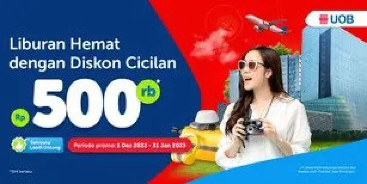 Promo Kartu Kredit UOB, Nikmati Diskon Tiket Pesawat & Hotel Traveloka Rp 500.000