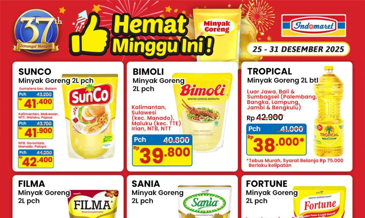 Promo Minyak Goreng di Indomaret 25-31 Desember 2025, Hemat di Akhir Tahun