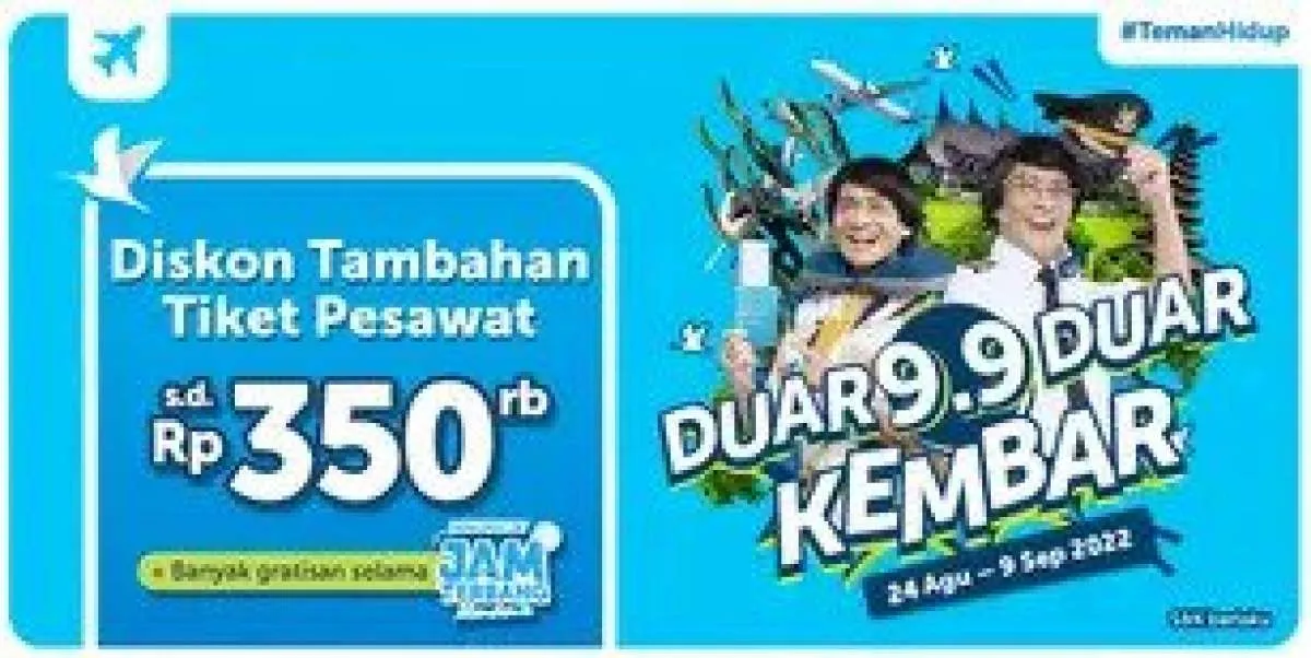  Manfaatkan Promo Traveloka 9.9 Kembar, Diskon Tambahan Tiket Pesawat s.d Rp 350.000