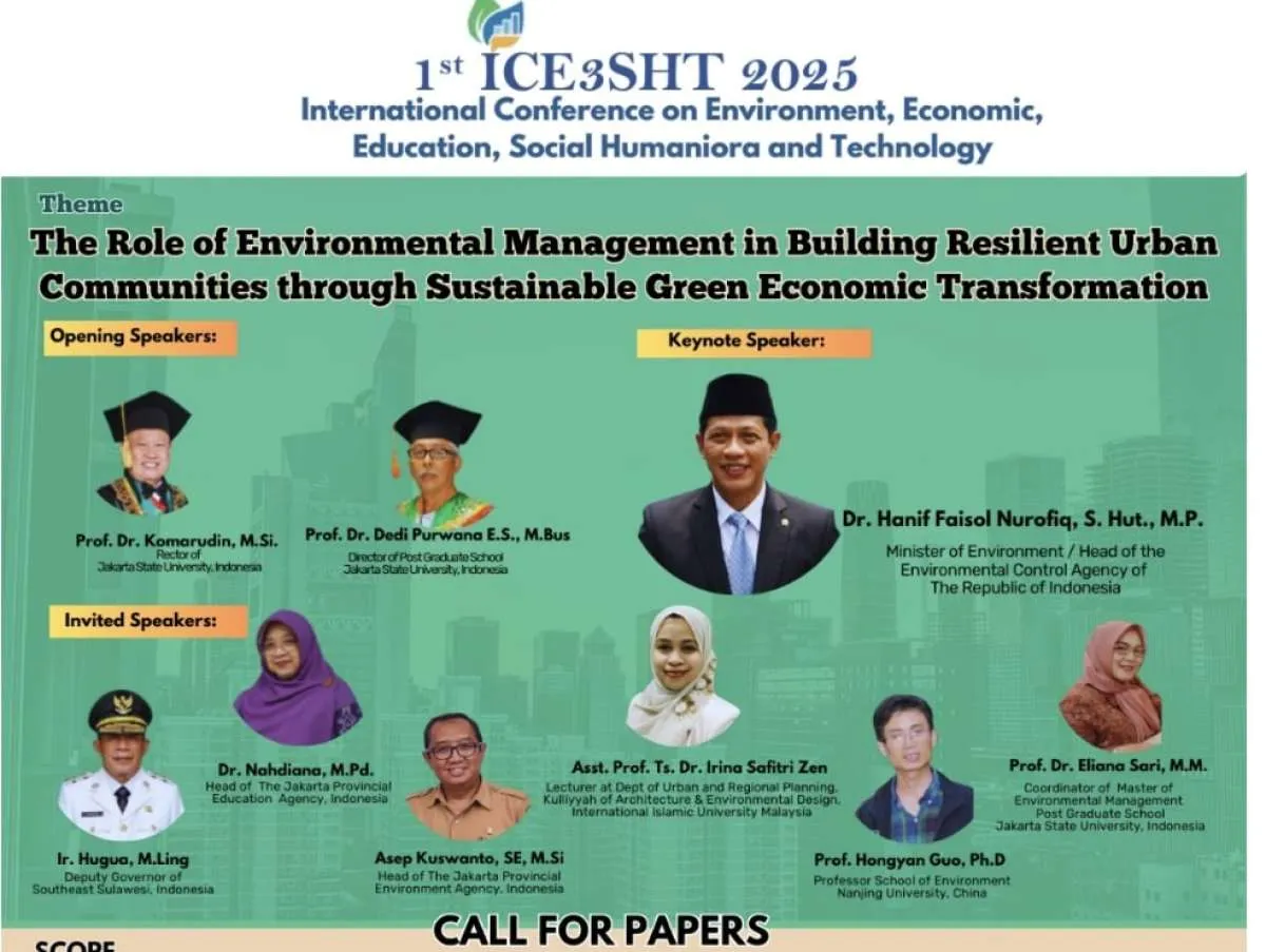 UNJ Gelar Konferensi Lingkungan dan Ekonomi Hijau 2025, Gratis Berikut Publikasi