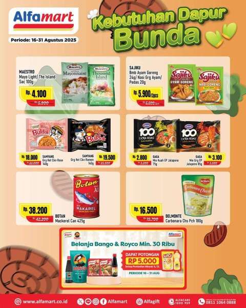 Promo Alfamart Kebutuhan Dapur 16-31 Agustus 2025