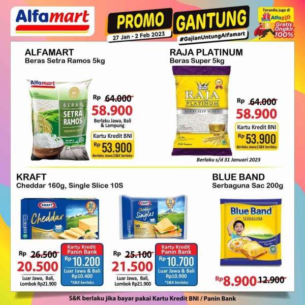 Promo Alfamart Gantung (Gajian Untung) 27 Januari-2 Februari 2023