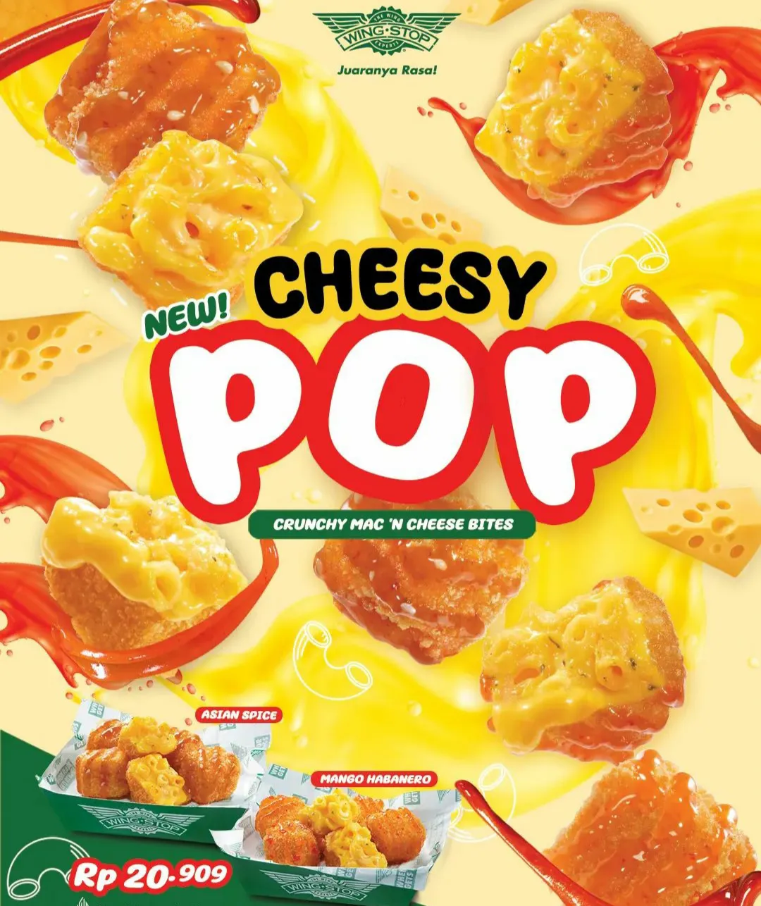 Menu baru Wingstop Cheesy Pop